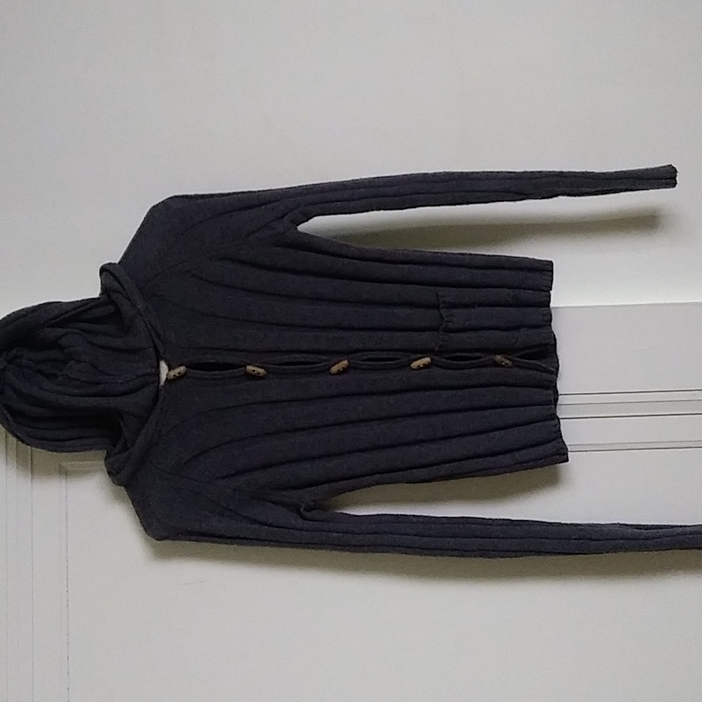 A&F VTG hooded cardigan